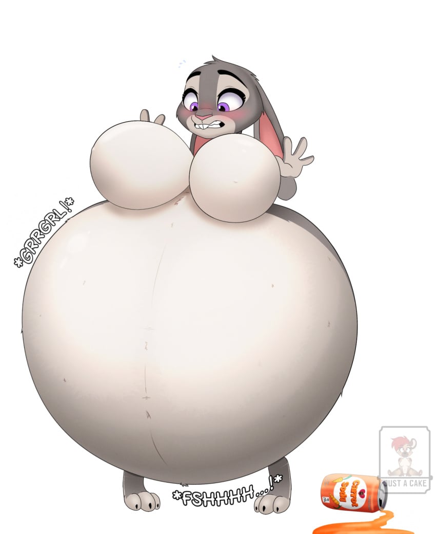 2025 alpha_channel anthro belly belly_expansion beverage beverage_can big_belly big_breasts black_eyebrows blush breasts buckteeth colored digital_media_(artwork) disney expansion eyebrows female grey_body grey_ears gurgle_(sound_effect) hi_res huge_belly huge_breasts hyper hyper_belly inflation judy_hopps just-a-cake lagomorph leporid looking_down looking_down_at_self mammal motion_lines multicolored_body navel nude nude_anthro nude_female onomatopoeia pink_inner_ear pink_nose purple_eyes rabbit rumbling_stomach shaded simple_background soda soda_inflation solo sound_effects surprised_expression swelling teeth text three-quarter_view transparent_background two_tone_body watermark white_body zootopia