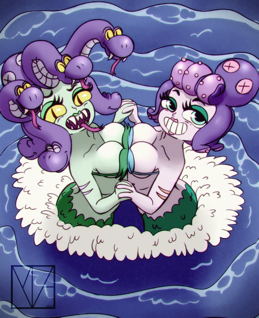 cala_maria cuphead_(game) looking_at_viewer selfcest tagme vicsagod