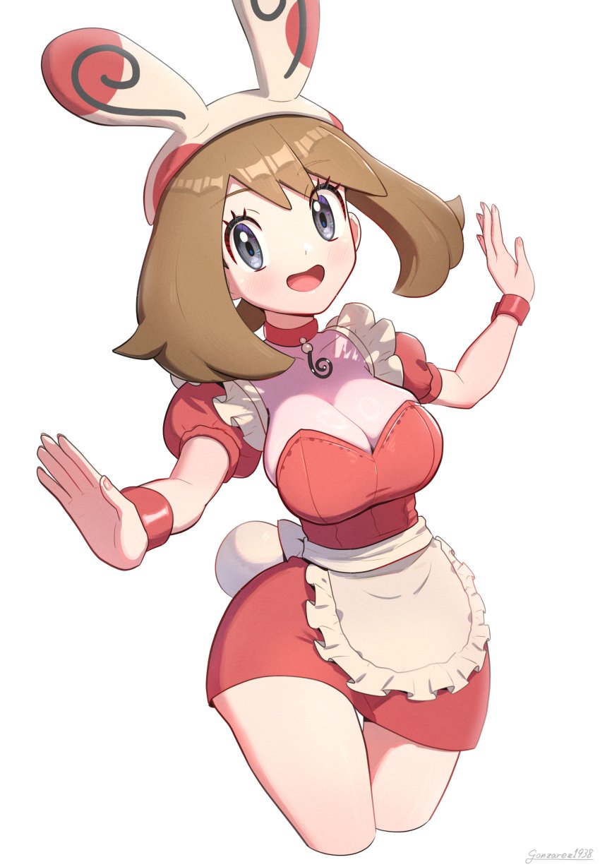 1girls big_breasts cosplay female female_only gonzarez gonzarez1938 may_(pokemon) nintendo pokemon pokemon_(cosplay) pokemon_rse spinda_(cosplay)