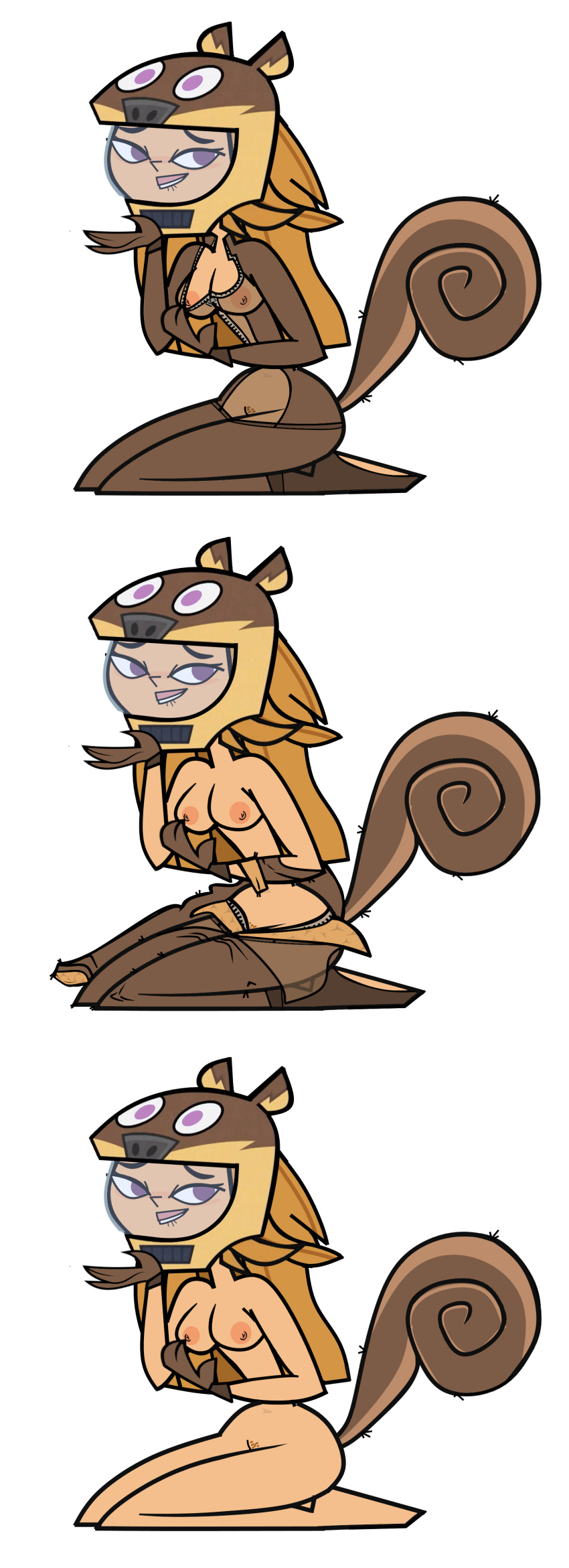 julia_(tdi) kingflurry51 squirrel_girl squirrel_tail total_drama_island total_drama_island_(2023) undressing