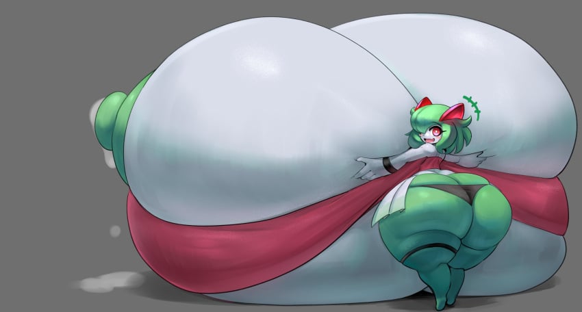 big_ass big_breasts breasts bubble_butt emillie_(zanbonsen) female gipehtyboon huge_ass huge_breasts hyper_breasts kirlia lactating lactation nintendo pokémon_(species) pokemon pokemon_(species) shortstack yboon