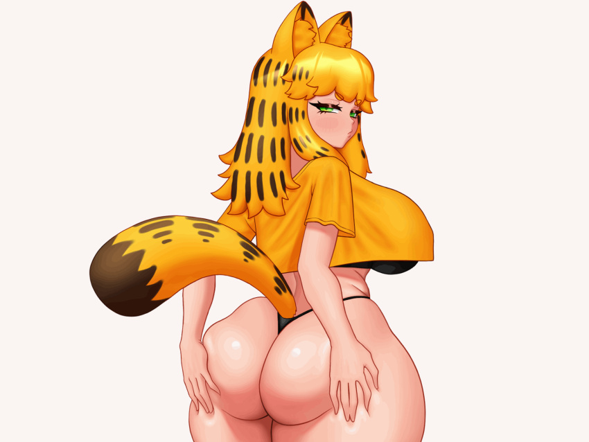 animated ass_focus ass_jiggle black_bra black_lingerie black_thong bouncing_ass bouncing_breasts bra breasts bubble_ass bubble_butt cat_ears cat_girl cat_humanoid cat_tail catgirl chubby_female clothed clothing curvy curvy_female curvy_figure female garfield_(series) garfield_the_cat gif grabbing_ass heykerart holding_ass holding_butt huge_ass huge_breasts huge_thighs massive_ass massive_breasts massive_butt paramount_pictures paws,_inc. thick_ass thick_thighs thong wide_hips