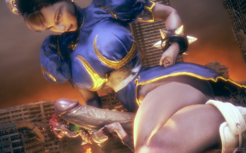 1futa 1girls 3d 3d_(artwork) asian asian_futanari big_breasts big_penis blonde_female blonde_hair blonde_hair_female breasts brown_hair brunette_futa brunette_hair cammy_white capcom chun-li city clothed clothed_female clothed_futanari destruction erect_penis erection female femsub futa_giantess futa_on_female futadom futanari giant_futanari giantess giantess_futanari grinding grinding_on_penis height_difference junejukes light-skinned_female light_skin micro mostly_nude penis rape size_difference spiked_bracelet street_fighter unwilling video_game_character video_games