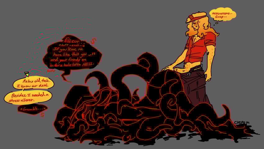 black_tentacles blush elliot_(forsaken) forsaken_(roblox) freckles gay gay_sex misspelling sweat tentacle the_spectre_(forsaken) typo yaoi