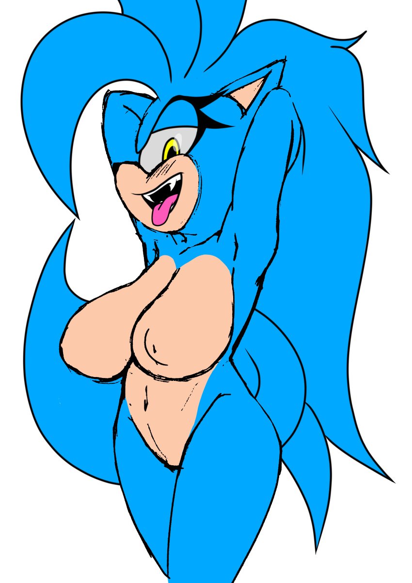 anthro long_hair sky_blue_hair skylar_blue sonic_(series) sonic_the_hedgehog_(series) yellow_eyes