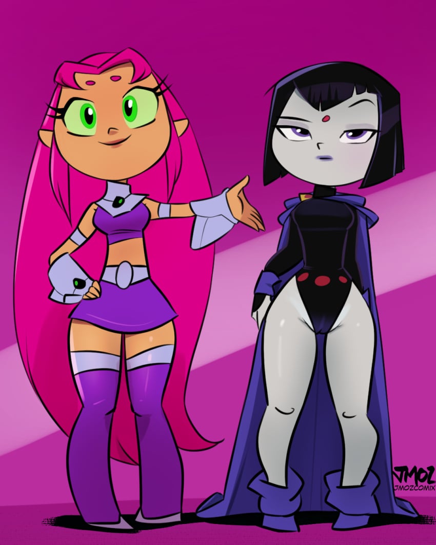 cute dc dc_comics jmoz jmoz_comix raven_(dc) starfire teen_titans_go