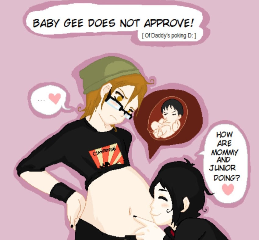 awful disgusting fetus foul gerard_way god_is_dead incest mikey_way mpreg my_chemical_romance pregnant_male waycest