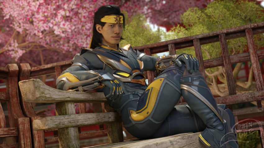 1boy 1male fully_clothed handsome handsome_man male male_only mortal_kombat mortal_kombat_1_(2023) netherrealm_studios nightin_galez no_visible_genitalia non-nude smiling_at_viewer solo solo_focus solo_male takeda_takahashi wholesome zesty