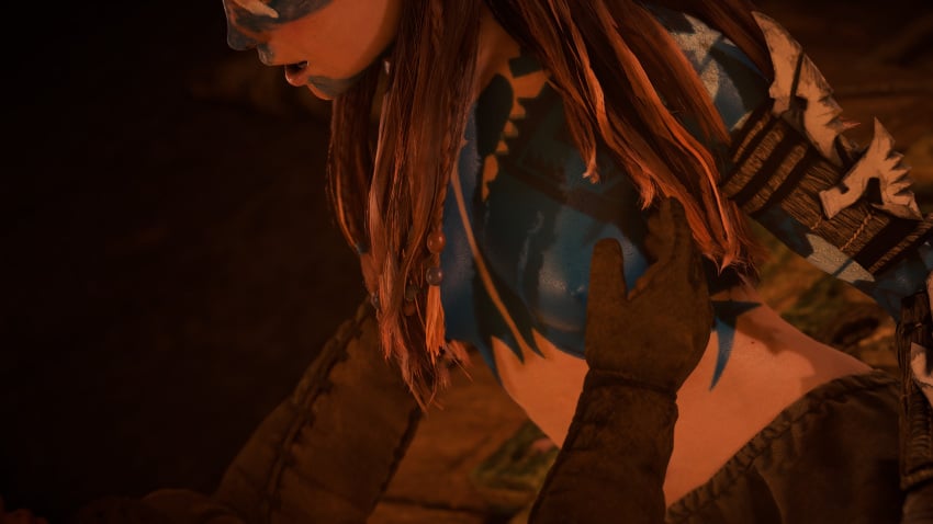 aloy gameplay gameplay_screenshot horizon_forbidden_west horizon_zero_dawn lesbian_sex playstation ps5 screenshot yuri