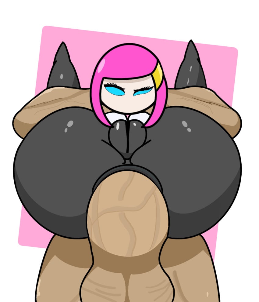 1boy 1girls alien alien_girl anal anal_sex anus big_ass big_butt big_cock blue_eyes digital_drawing_(artwork) female female_penetrated kirby_planet_robobot kirby_star_allies large_penis long_hair male_penetrating_female mouthless noseless nude penis pink_hair pussy sex simple_background susanna_patrya_haltmann susie_(kirby) testicles thick_ass thick_legs thick_thighs veiny_penis video_games