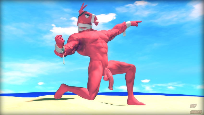 3d animal_genitalia animal_penis anthro beach camelid digital_media_(artwork) epic_games equine_genitalia equine_penis flexing fortnite genitals hi_res llama lt._john_llama male mammal muscular muscular_male nude pecs penis pose public public_nudity sky_chaser solo source_filmmaker_(artwork)