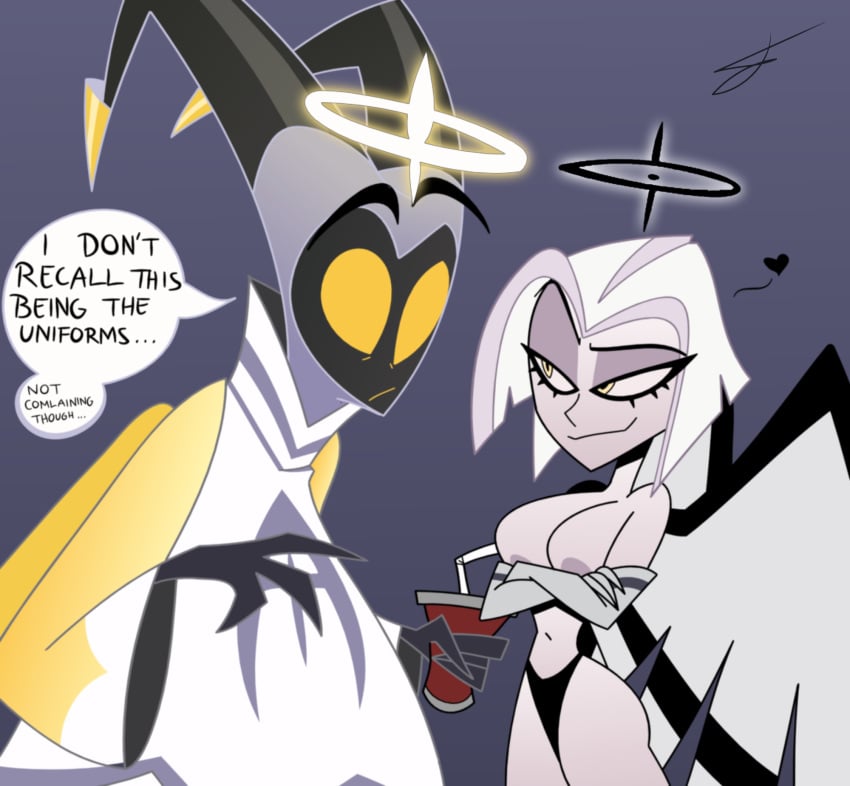 adam_(hazbin_hotel) angel female hazbin_hotel lute_(hazbin_hotel) shocked_expression the_first_man