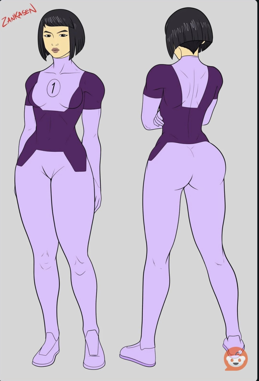 ass big_ass bodysuit character_sheet dupli-kate fat_ass invincible looking_at_viewer zankasen