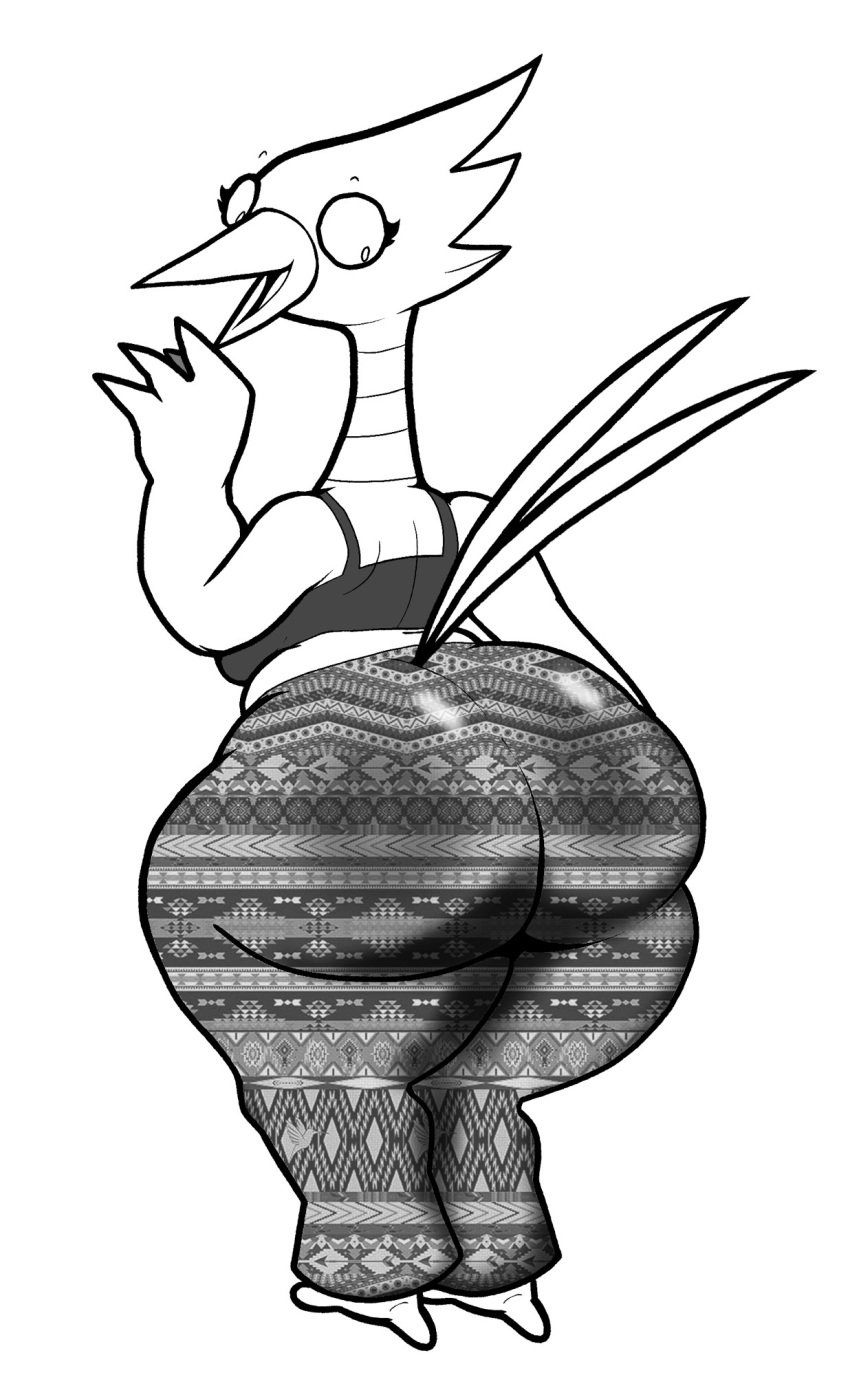 big_ass big_breasts breasts bubble_butt female furry huge_ass huge_breasts lewdewott thick_thighs wide_hips