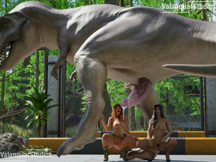 2females 3d absurd_res animal_genitalia animal_penis athletic_female awestruck bryce_dallas_howard carnivore celebrity claire_dearing cock cock_shock cock_worship completely_naked completely_nude completely_nude_female cum cum_drip cum_on_body cum_on_breasts cumshot cumshot_on_chest curvy curvy_body curvy_female curvy_figure dinosaur enclosure exposed_breasts exposed_pussy female females feral giant_penis gigantic_penis high_resolution highres interspecies jurassic_park jurassic_world katie_mcgrath lizard lizard_penis massive_cock massive_penis nude nude_female nudity prehistoric prehistoric_species real_person rexy_(jurassic_park) scalie shock shocked shocked_expression shocked_face shocked_look size_difference splattered_cum spread_legs squatting t-rex theropod valanquarstudios worship zara_jurrasic_world zara_young zoophilia