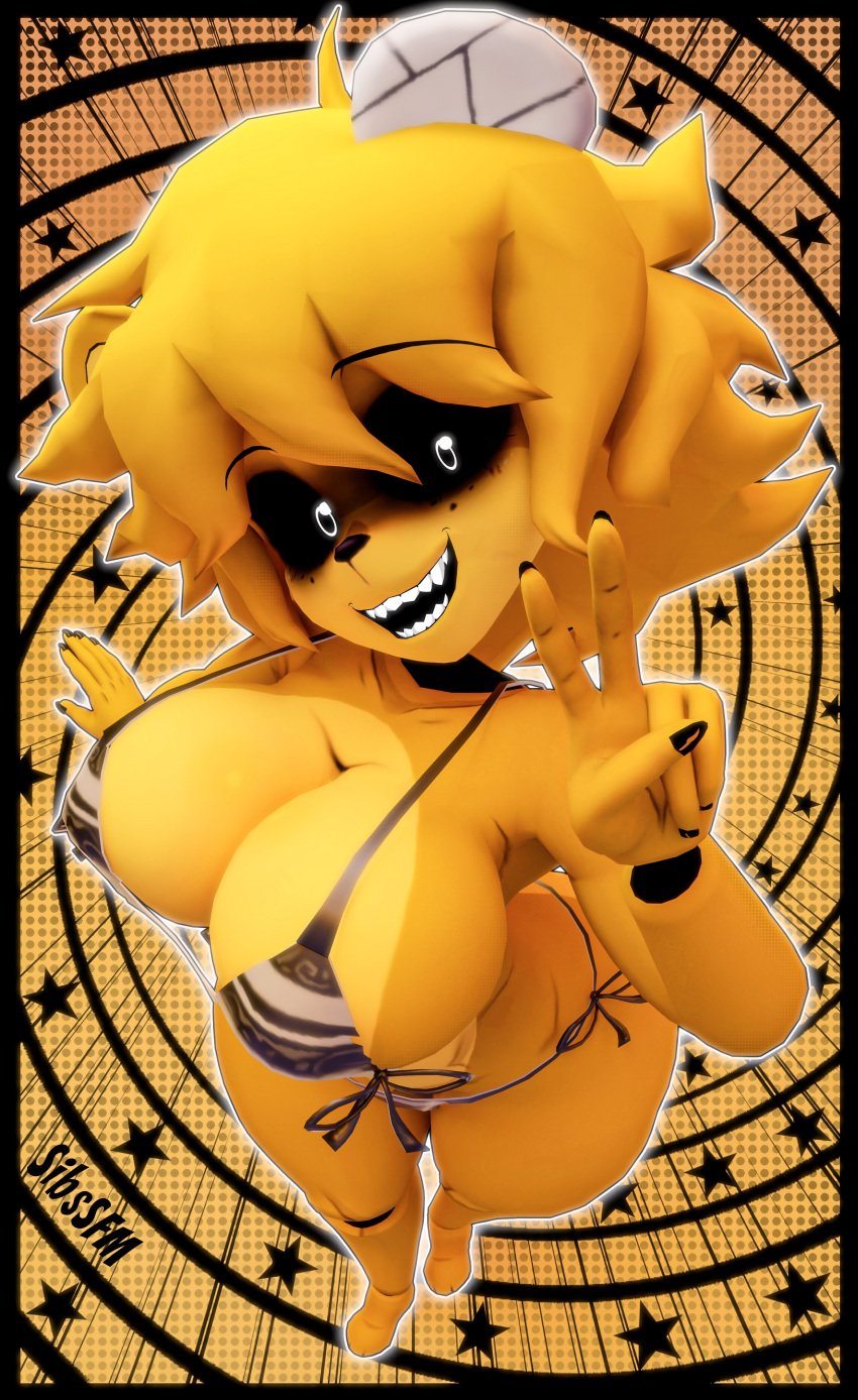 1girls artist_request fazclaire&#039;s_nightclub female five_nights_at_freddy&#039;s golden_freddy_(fnaf) golden_fredina_(cally3d) solo solo_female tagme type_0 unknown_artist