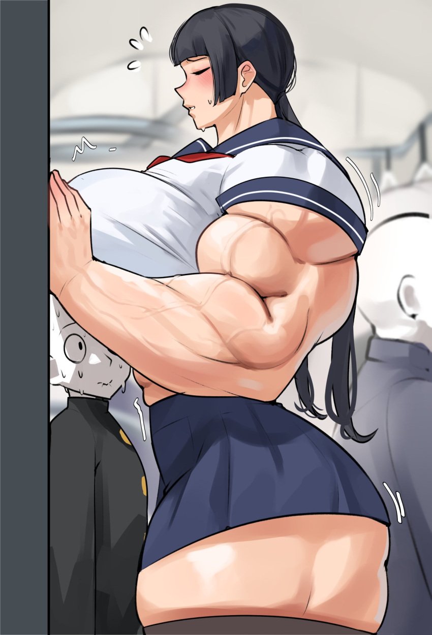 bigger_female musctonk muscular muscular_female size_difference