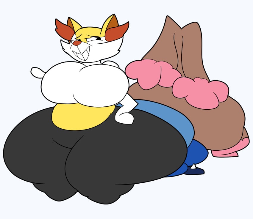 big_ass big_breasts braixen breasts bubble_butt cleavage female furry huge_ass huge_breasts lopunny lucario pokemon pokemon_(species) tagme teaset_haliley thick_thighs wide_hips yuri