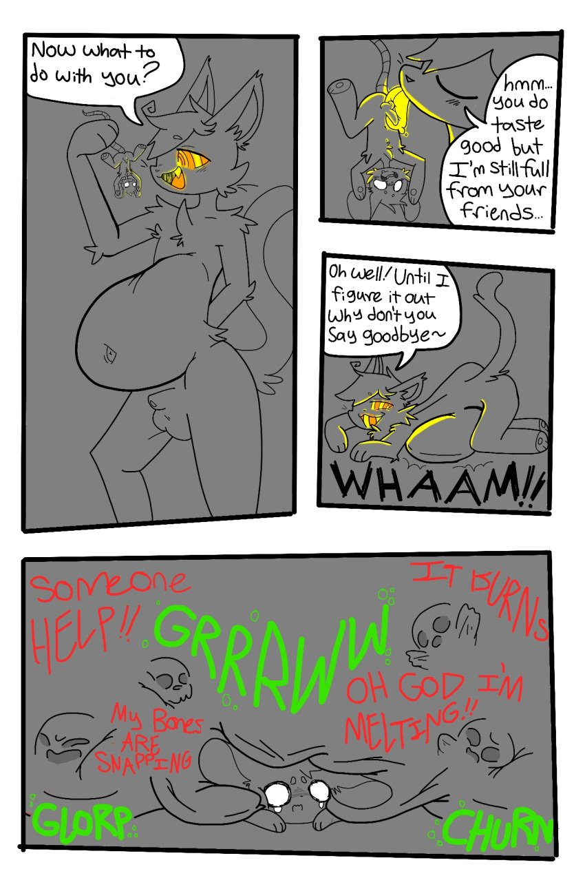 anthro begging_for_mercy belly_slam biskit_(starrystoat) cheshire_cat_(species) digestion digestion_noises duo extreme_size_difference fatal_vore genitals hi_res lavender_(starry_stoat) licking male male/male mammal mass_vore micro micro_male micro_prey murid murine oral penile penis penis_lick rodent sex size_difference starry_stoat teasing tongue trapped_under_belly unwilling_prey vore wood_mouse