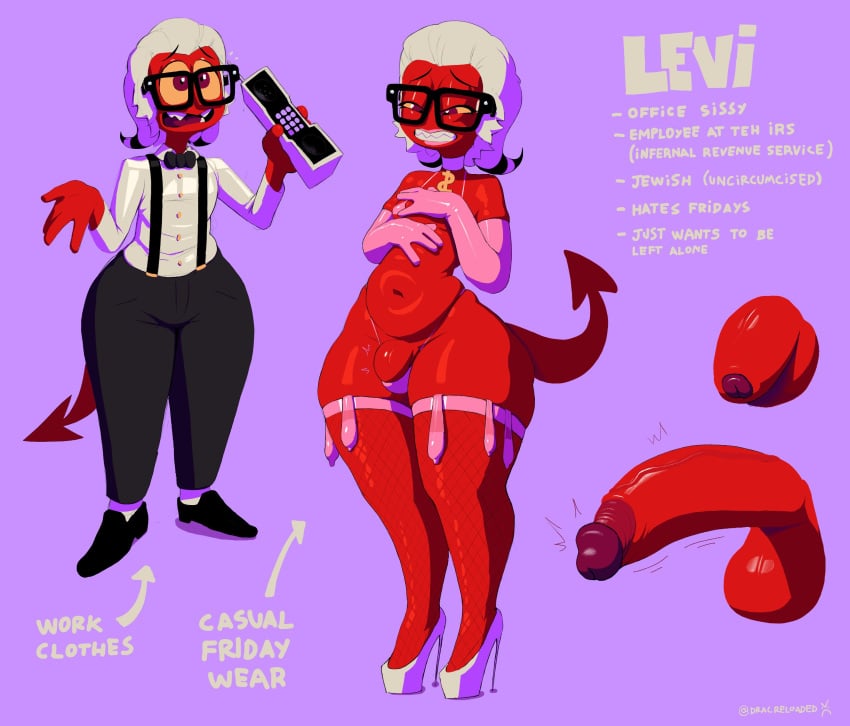 absurd_res armwear balls bottomwear bow_tie casual_clothing clothing collar condom demon demon_humanoid dracreloaded elbow_gloves electronics english_description english_text eyewear fan_character femboy filled_condom fishnet_clothing fishnet_legwear fishnet_stockings footwear foreskin genitals glasses gloves handwear hi_res high_heels horn humanoid imp legwear male model_sheet pants penile penis phone pink_armwear pink_clothing pink_elbow_gloves pink_gloves pink_handwear purple_background retracted_foreskin sexual_barrier_device shoes simple_background solo spade_tail tail text thick_thighs white_clothing white_collar white_footwear white_high_heels wide_hips yellow_sclera