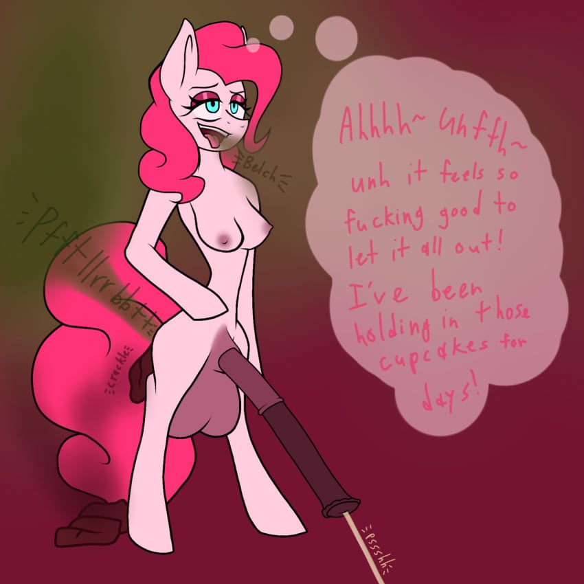 anthro anthro_horse belching big_balls big_penis burping cross_eyed fart fart_cloud fart_fetish futanari futanari horsecock moaning my_little_pony nipples peeing pink_skin pinkie_pie_(mlp) pony pooping_on_floor scat scat shit swearing tongue_out urine