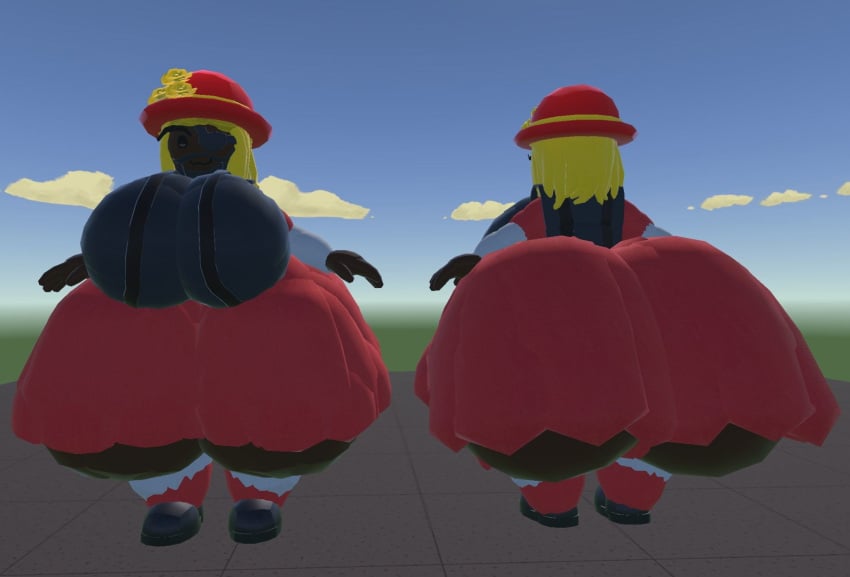 1girls big_ass big_breasts black_boots black_vest breasts bubble_ass bubble_butt demoman eyepatch female lady_demo red_hat red_skirt red_socks restrained_legs scott_automaton soap_demo team_fortress_2 tf2 thick_ass thick_thighs yellow_hair