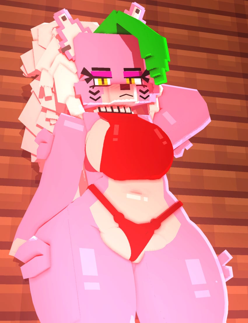 3d big_breasts breasts canid canine canis choker clothing collar coresvoid curvaceous curvy_body curvy_female curvy_figure curvy_hips digital_media_(artwork) ear_piercing female five_nights_at_freddy's five_nights_at_freddy's:_security_breach fluffy green_hair hair hi_res humanoid looking_at_viewer machine mammal microsoft mine-imator minecraft mojang purple_fur purple_skin red_panties robot roxanne_wolf scottgames smooth_skin solo steel_wool_studios thick_thighs thighs white_hair wide_hips wolf wolf_ears