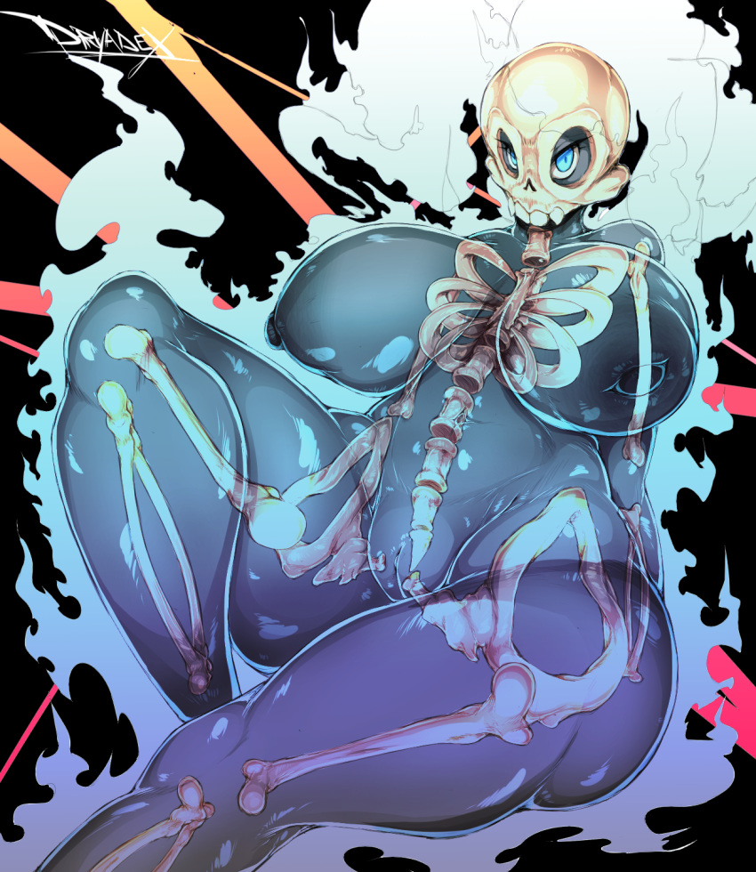 big_breasts bone bones breasts dryadex female ghost halloween holidays huge_breasts hyper hyper_breasts hyper_nipples hyper_thighs monster monster_girl_(genre) pussy skeleton skull spectrum spirit vagina