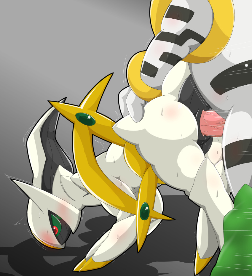 arceus ass blush duo erection female female_focus feral hi_res humanoid legendary_pokémon male male_penetrating nintendo nude penetration penis pokémon_(species) pokemon pussy regigigas sex simple_background solo_focus straight sweat type vaginal_penetration video_games