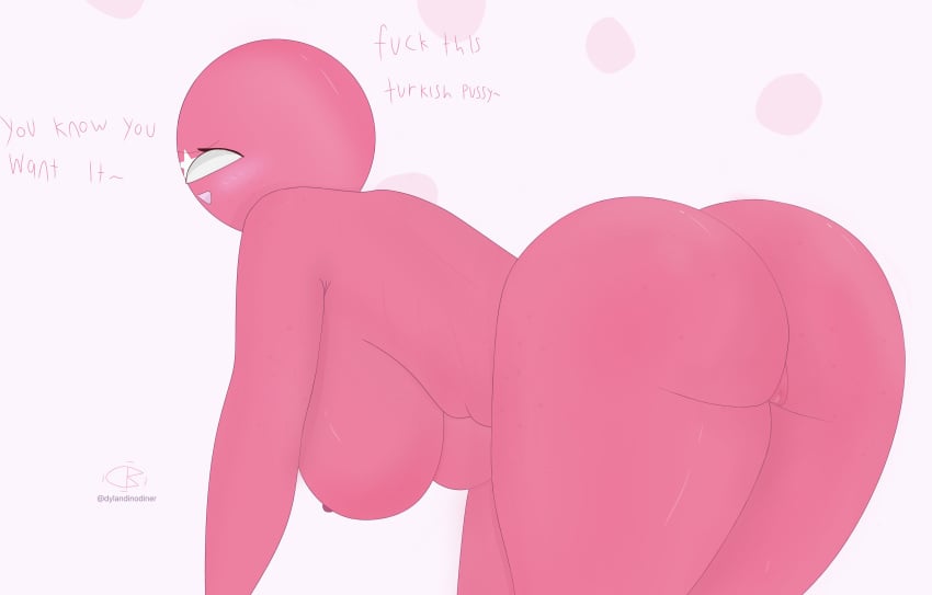 1girls ass ass_focus ass_up begging_for_sex c10ckw07k countryhumans countryhumans_girl female female_only no_sex solo turkey_(countryhumans) wanting_sex