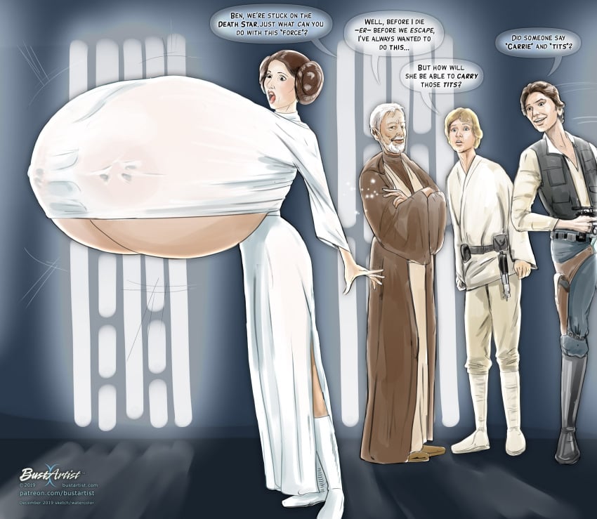 1girls 3boys ass big_ass big_breasts breast_expansion breasts bust bustartist busty chest curvaceous curvy curvy_figure digital_media_(artwork) female female_focus han_solo hips hourglass_figure huge_ass huge_breasts human large_ass large_breasts legs leia_organa light-skinned_female light_skin lucasfilm luke_skywalker male male/female mature mature_female obi-wan_kenobi princess_leia_organa slim_waist star_wars straight thick thick_hips thick_legs thick_thighs thighs top_heavy voluptuous waist wide_hips