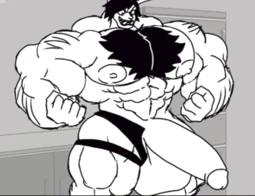 big_balls big_balls_with_big_penis big_penis bobilevrais bunny_boy furry male_focus muscle_growth