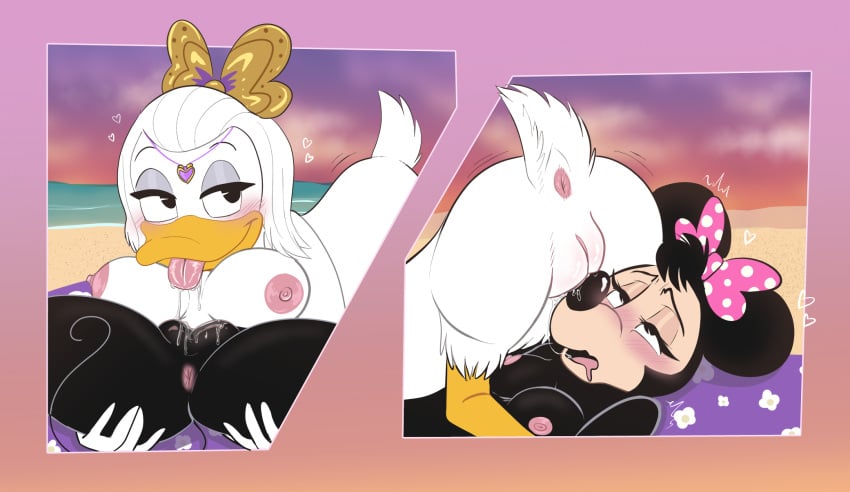 2girls 69_position after_sex anatid anseriform anthro anus ass_up avian avian_butt beach beach_sex beach_towel bedroom_eyes big_breasts bird bodily_fluids breasts butt_in_face comic cunnilingus daisy_duck disney duck duo female female/female female_on_bottom female_on_top female_only fucked_silly genital_fluids genitals hair_bow_only hands_on_hips hi_res interspecies looking_pleasured mammal medium_breasts mickey_mouse's_mixed-up_adventures mickey_mouse_clubhouse mickey_mouse_funhouse mickey_mouse_roadster_racers minnie's_bow-toons minnie_mouse motion_lines mouse mr._blue_(artist) murid murine narrowed_eyes nipples non-mammal_breasts non-mammal_nipples non-mammal_pussy nude nude_beach on_bottom on_top oral public public_domain public_nudity public_sex pussy pussy_in_face raised_tail rodent seductive sex spread_legs spreading tail tongue tongue_out towel vaginal_fluids vaginal_penetration wiggling_ass wiggling_hips