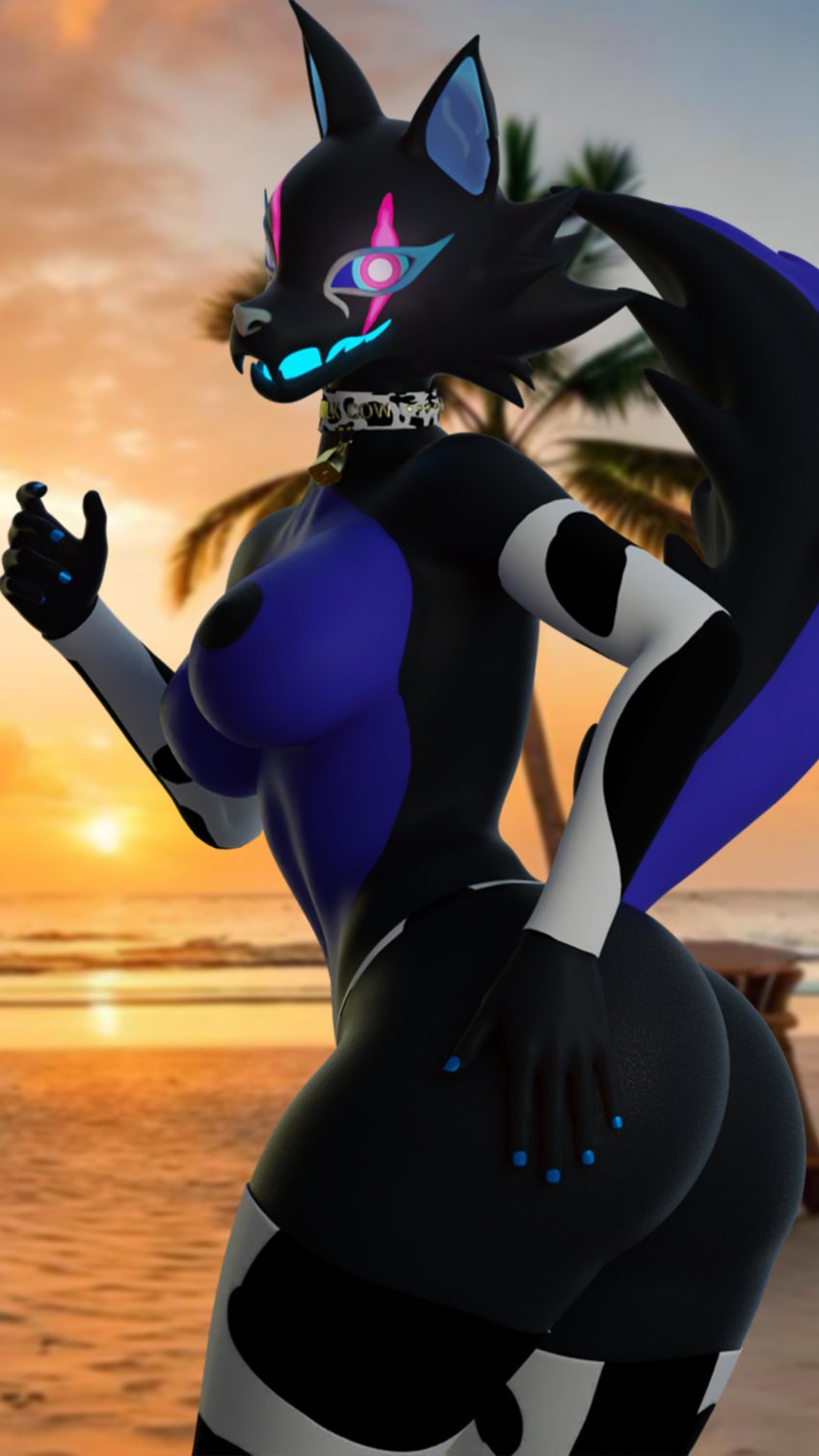 1girls 2024 3d anthro ass ass_focus beach blender epic_games female female_focus female_only fortnite fur furry furry_ears furry_female furry_only furry_tail nude nude_female pack_leader_highwire poster rayn_kyper tail wolf wolf_ears wolf_girl wolf_tail