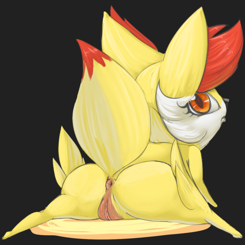 anus ass canine female fennekin feral hi_res looking_at_viewer looking_back mammal nintendo nude pdxyz pokémon_(species) pokemon pokemon_(species) pose presenting presenting_hindquarters pussy solo spread_legs spreading video_games