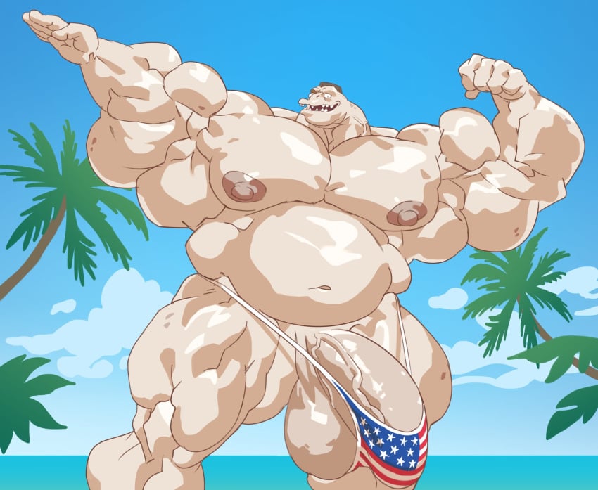 animal_humanoid anthro armpit armpits balls bara barazoku big_balls big_muscles big_penis dolphin dolphin_humanoid flaccid flexing glenn_dolphman hybrid inside_job male male_only muscles muscular overweight penis posing remert solo solo_male thong