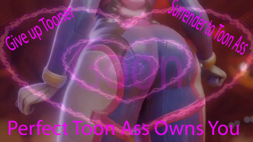 3d ass ass_focus caption d.va female female_only goon_caption gooning hypnosis hypnotizing_viewer instruction_to_viewer text