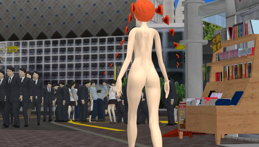 ass atlus completely_naked completely_nude exhibitionism female naked nude nude_alt ofugh persona persona_5_scramble:_the_phantom_strikers public public_indecency public_nudity shameless sophia_(persona_5) streaking xnalara