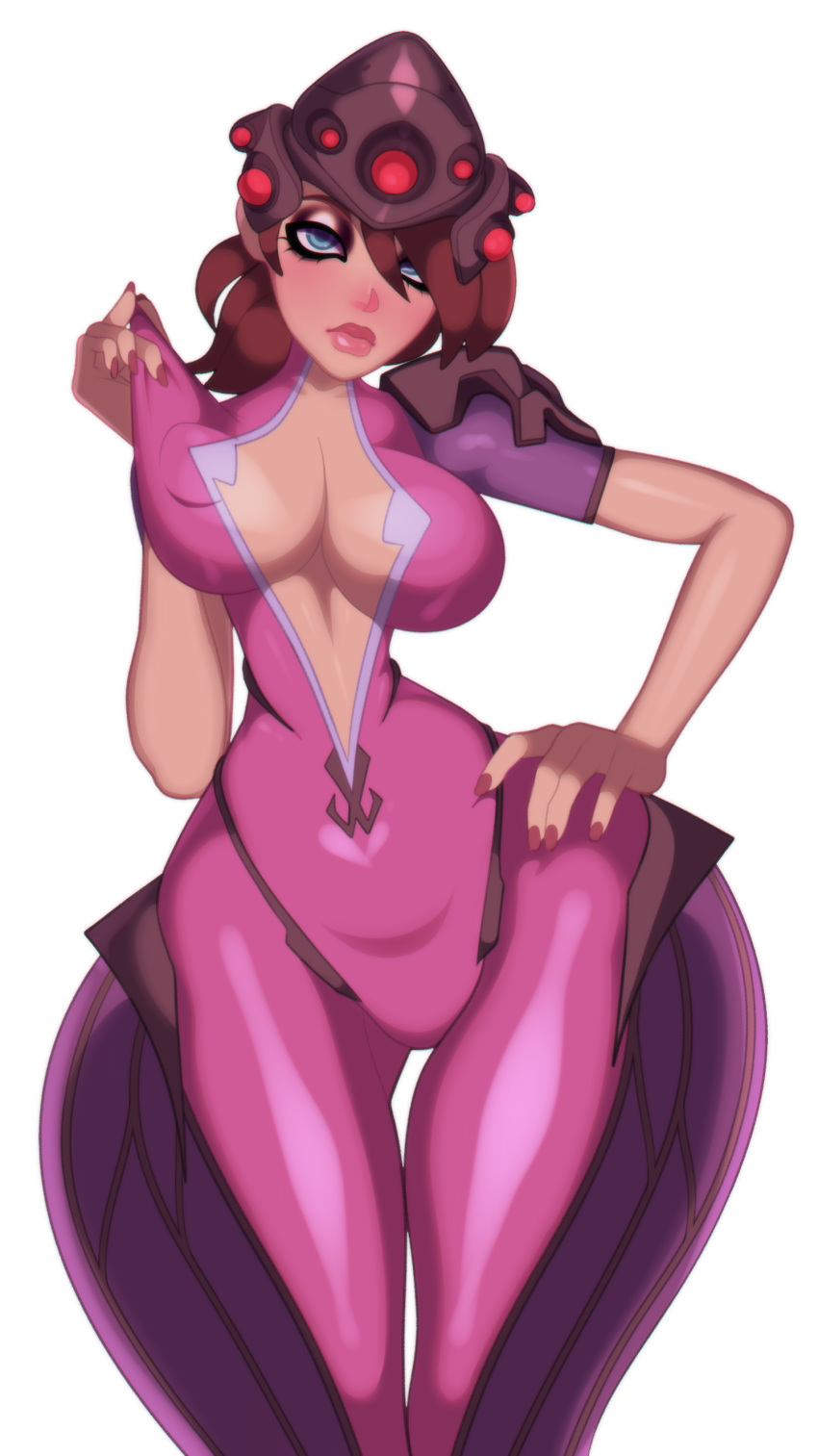 2d big_breasts breasts cleavage cosplay female female_only large_breasts light-skinned_female light_skin looking_at_viewer metal_gear_solid metal_gear_solid_v overwatch overwatch_2 pale-skinned_female pale_skin quiet_(metal_gear) short_hair shybabs solo thick_thighs tight_clothing voluptuous widowmaker_(cosplay)