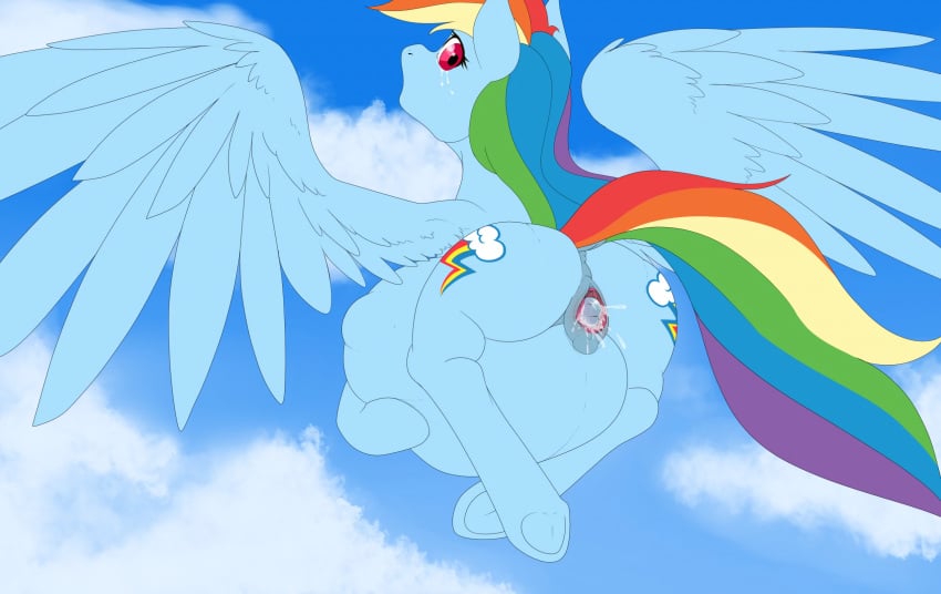 belly birth equine female feral fetal_movement friendship_is_magic hair horse m-p-l mammal multicolored_hair my_little_pony pegasus pony pregnant rainbow_dash_(mlp) rainbow_hair wings