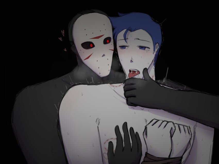 2boys black_skin forsaken_(roblox) gay guest_(roblox) guest_1337_(forsaken) guest_1337_(the_last_guest) jason_(forsaken) jason_voorhees male_only roblox roblox_game robloxian self_upload sosecretcat tagme tied_hands white_skin