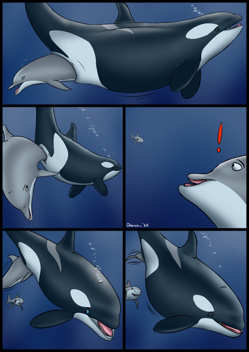 2025 ambiguous_feral ambiguous_gender ambiguous_prey belly big_belly birth black_body blowhole blue_eyes bubble cetacean dolorcin dolphin dorsal_fin exclamation_point female female/ambiguous female_feral female_pred feral feral_pred feral_prey fin fish genitals gills grey_body group hi_res larger_female larger_pred mammal mammary_slits marine motion_lines multicolored_body oceanic_dolphin orca partially_inside pectoral_fin pelvic_fins pussy rebirth shark size_difference smaller_ambiguous toothed_whale trio two_tone_body unbirthing underwater vaginal_penetration vore water white_body year