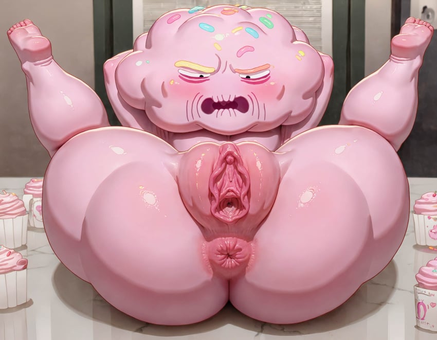 ai_generated anus ass ass big_ass cake cartoon_network cupcake elderly_female feet female female_only food gilf legs_up long_labia martha_miller mature mature_female nude old old_woman pearlicious8 pink_skin pussy pussy_focus solo solo_focus stable_diffusion the_amazing_world_of_gumball vagina