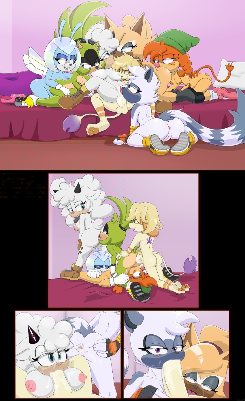 absurd_res afrosoricid anal anal_sex anthro arthropod beetle belle_the_tinkerer bodily_fluids bovid breast_play breast_suck breasts canid canine canis caprine cum cum_in_ass cum_in_mouth cum_inside fellatio female footwear genital_fluids group group_sex handwear handwear_and_footwear_only hi_res idw_publishing insects jewel_the_beetle kirudi18 lanolin_the_sheep lemur leo_(velociripper) male male/female mammal oral orgy pawpads paws penetration penile primate sega sex sheep sonic_(series) sonic_the_hedgehog_(comics) sonic_the_hedgehog_(idw) sonic_the_hedgehog_(series) strepsirrhine sucking surge_the_tenrec tangle_the_lemur tenrec whisper_the_wolf wolf