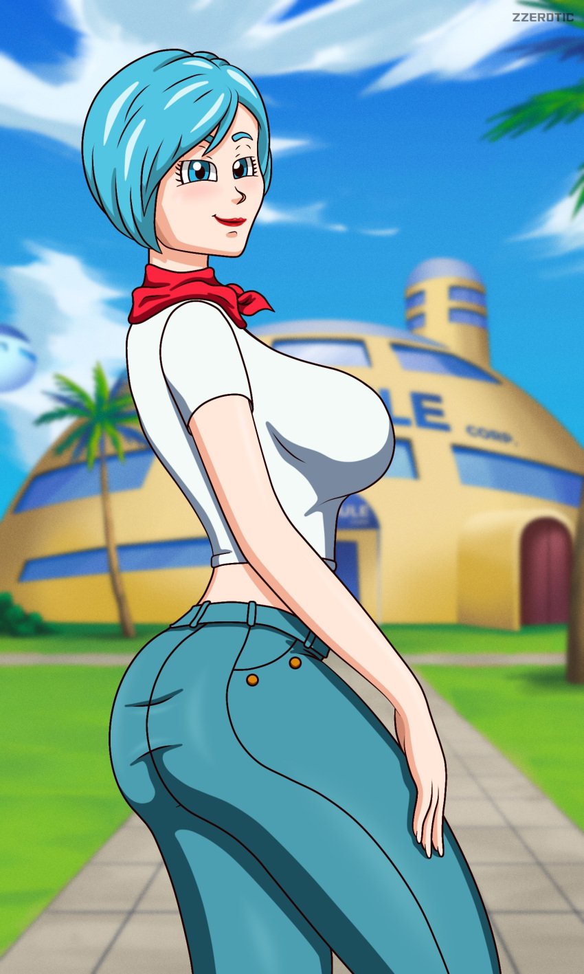 2025 big_breasts bulma_briefs dragon_ball dragon_ball_super fortnite short_hair zzerotic