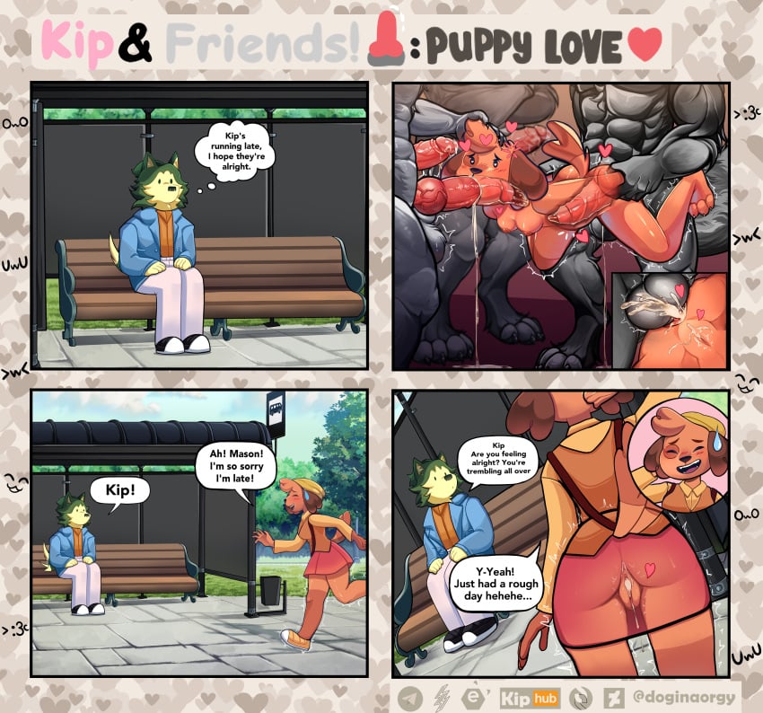 >:3 >:3c >w< 2025 abs absurd_res after_sex anal anal_sex anthro anus apology ass balls balls_deep bench biped blush blush_lines bodily_fluids bottomwear breasts brown_body brown_fur bus_stop canid canine clitoris clothed clothing comic cum cum_drip cum_in_ass cum_in_mouth cum_in_pussy cum_inside cum_on_penis cum_pool cum_while_penetrated day detailed_background deviantart deviantart_logo dialogue digital_media_(artwork) dripping e621_logo english_description english_text erection fellatio female female_penetrated fur gangbang genital_fluids genitals group group_sex gummyart2 hair hand_behind_head heart_eyes heart_symbol hearts_around_head held_up hentai_haven hi_res holding_up hybrid hybrid_genitalia infidelity kip_(doginacafe) knot knotted_penis knotting leaking leaking_cum light looking_at_another low-angle_view male male/female male_penetrating male_penetrating_female mammal mason_(doginacafe) medium_breasts motion_lines muscular muscular_anthro muscular_male nonbinary_(lore) nude nude_anthro nude_female nude_male open_mouth oral orgy owo park path_lines penetration penile penis plant pornhub pussy rear_view running sex sitting skirt spitroast spread_legs spreading subscribestar sunlight sweat sweatdrop tail talking_to_another telegram_logo text thought_bubble tile translucent translucent_clothing tree uwu vaginal_fluids worm's-eye_view