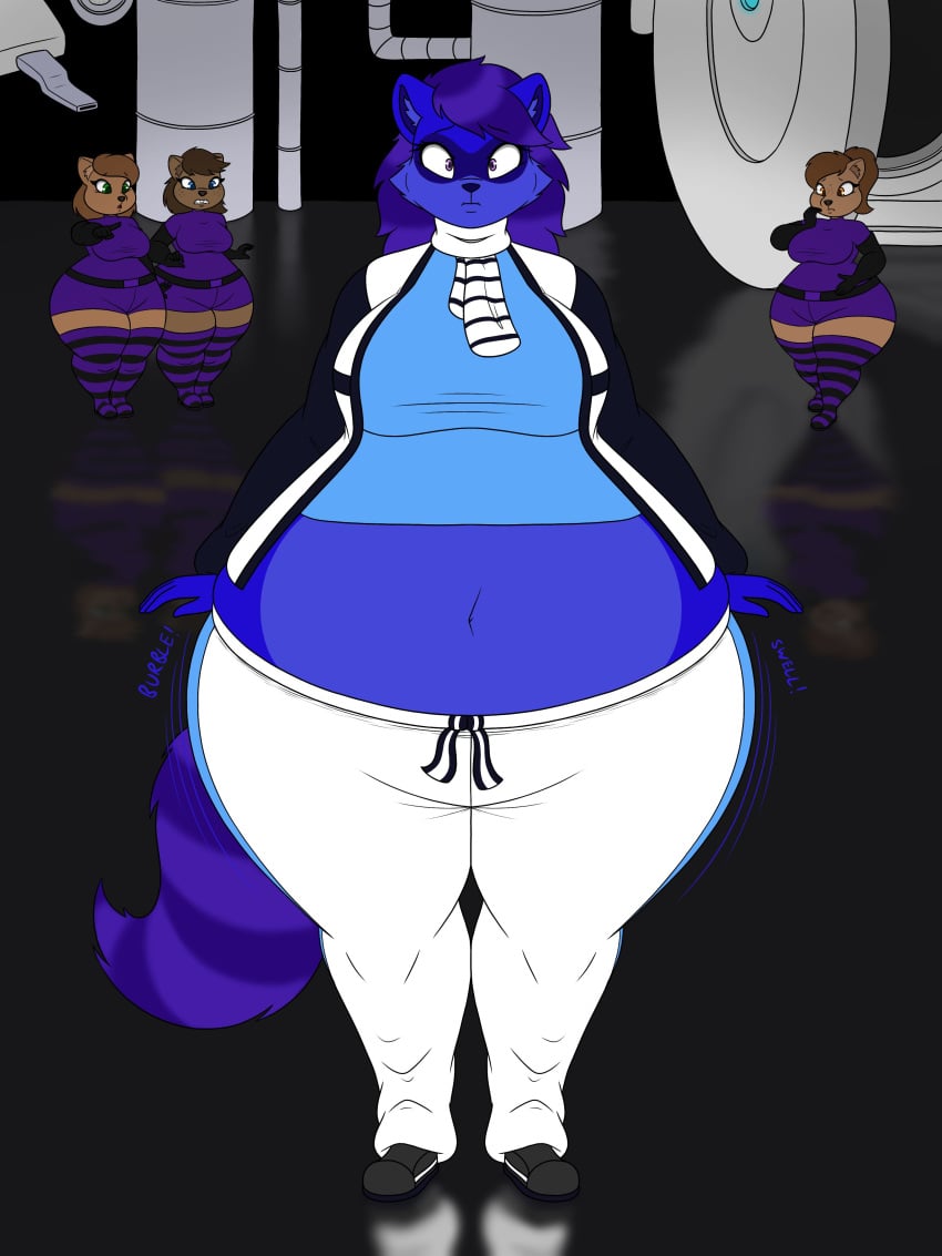 big_breasts blueberry_inflation breasts female furry huge_breasts inflation lj_caffie tagme thick_ass wide_hips