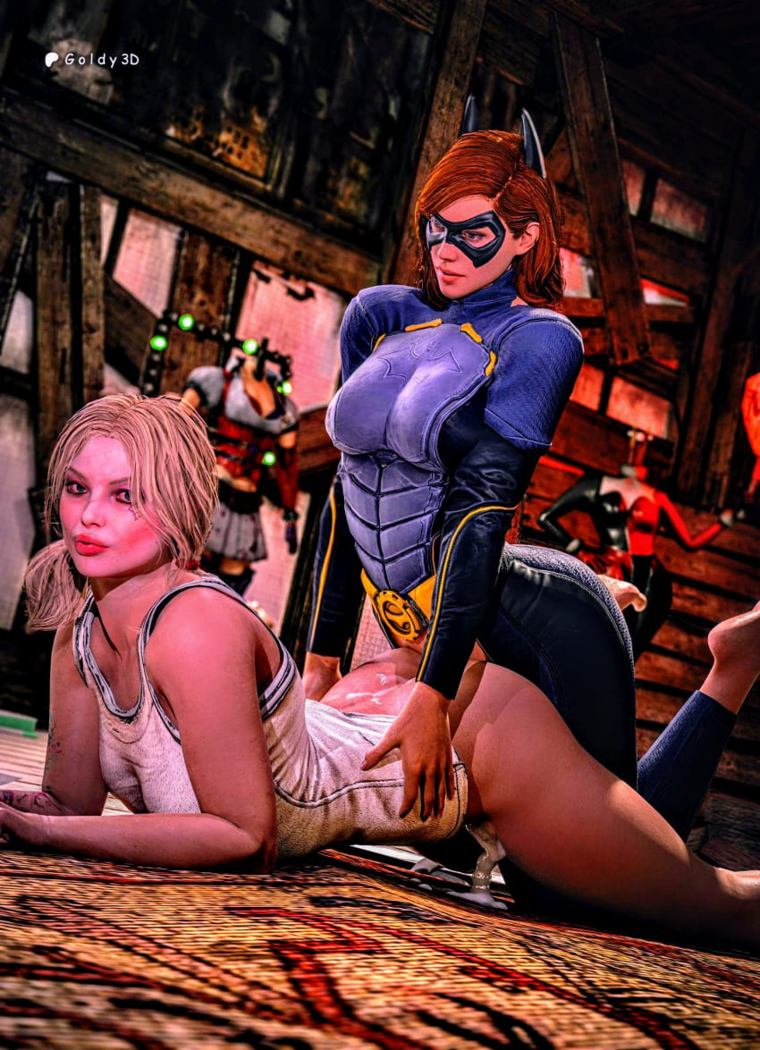 (arkham) (gotham (suicide 1futa 1girls ass batgirl big bottom breasts bust busty chest curvaceous curvy dickgirl dickgirl/female female figure focus futa futanari game) goldy_3d harley heavy hips hourglass huge human knights) large legs light light-skinned lips mature on quinn skin slim squad thick thighs top voluptuous waist wide