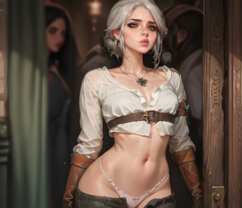 ai_generated bigrx breasts ciri hourglass_figure seductive the_witcher_(series) the_witcher_3:_wild_hunt toned