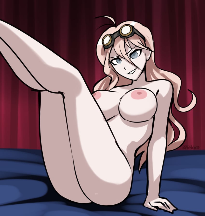 completely_nude danganronpa danganronpa_(series) danganronpa_3 danganronpa_v3 danganronpa_v3:_killing_harmony iruma_miu nipples tagme triplestabber